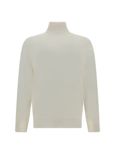 Brunello Cucinelli Turtleneck Sweater In Neutral