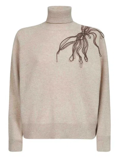 BRUNELLO CUCINELLI BRUNELLO CUCINELLI CASHMERE TURTLE-NECK JUMPER