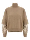 Brunello Cucinelli Cashmere Turtle-neck Jumper In Brown