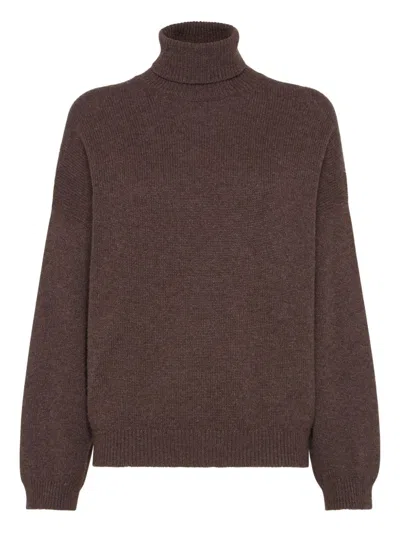 BRUNELLO CUCINELLI BRUNELLO CUCINELLI CASHMERE TURTLE-NECK JUMPER