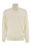 Brunello Cucinelli Men Cashmere Turtle-neck Sweater In Neutral