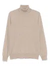 Brunello Cucinelli Cashmere Turtle-neck Sweater In Neutral