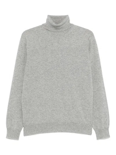 Brunello Cucinelli Cashmere Turtle-neck Sweater In Blue