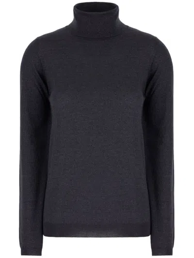 Brunello Cucinelli Cashmere Turtle-neck Sweater In Black