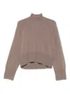 Brunello Cucinelli Cashmere Turtle-neck Sweater In Neutral