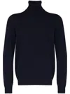 Brunello Cucinelli Cashmere Turtle-neck Sweater In Blue