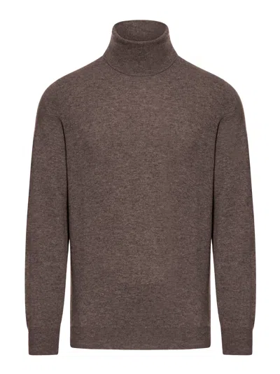 Brunello Cucinelli Cashmere Turtleneck In Brown
