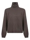 Brunello Cucinelli Cashmere Turtleneck In Brown