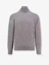 Brunello Cucinelli Turtleneck Sweater Long Sleeves In Gray