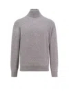 Brunello Cucinelli Men Cashmere Turtle-neck Sweater In Gray