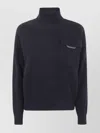 Brunello Cucinelli Cashmere Turtleneck Knit Sweater In Blue