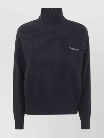 BRUNELLO CUCINELLI CASHMERE TURTLENECK KNIT SWEATER