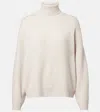 Brunello Cucinelli Cashmere Turtleneck Sweater In White