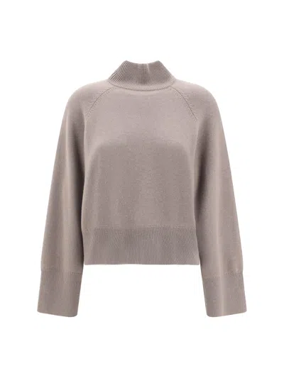 Brunello Cucinelli Cashmere Turtleneck Sweater In Gray