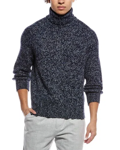 Brunello Cucinelli Cashmere Turtleneck Sweater In Animal Print