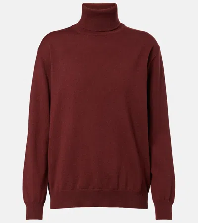 Brunello Cucinelli Cashmere Turtleneck Sweater In Animal Print