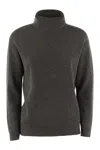 Brunello Cucinelli Women's Cashmere Turtleneck Sweater In Anthracite