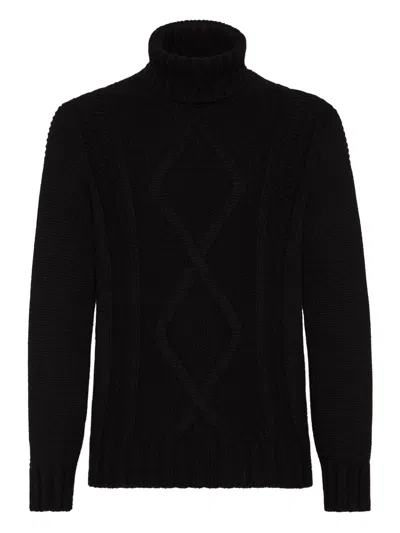 BRUNELLO CUCINELLI CASHMERE TURTLENECK SWEATER