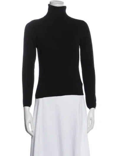 Pre-owned Brunello Cucinelli Cashmere Turtleneck Sweater In Black