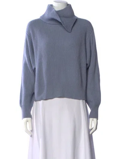 Pre-owned Brunello Cucinelli Cashmere Turtleneck Sweater In Blue