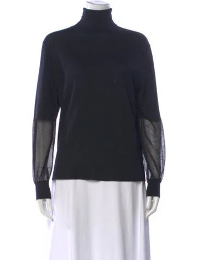 Pre-owned Brunello Cucinelli Cashmere Turtleneck Sweater In Blue