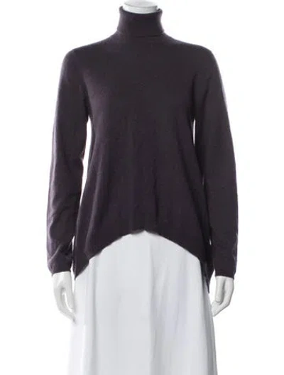 Pre-owned Brunello Cucinelli Cashmere Turtleneck Sweater In Blue