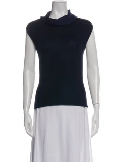 Pre-owned Brunello Cucinelli Cashmere Turtleneck Sweater In Blue