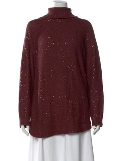 Pre-owned Brunello Cucinelli Cashmere Turtleneck Sweater In Brown