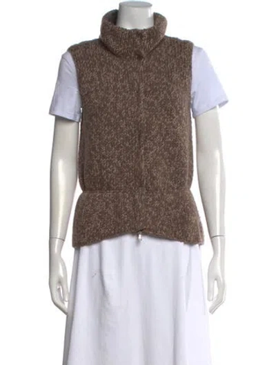Pre-owned Brunello Cucinelli Cashmere Turtleneck Sweater In Brown