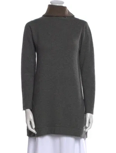 Pre-owned Brunello Cucinelli Cashmere Turtleneck Sweater In Gray