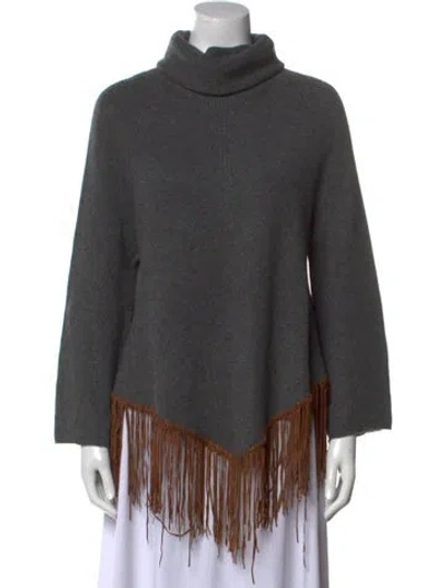 Pre-owned Brunello Cucinelli Cashmere Turtleneck Sweater In Gray