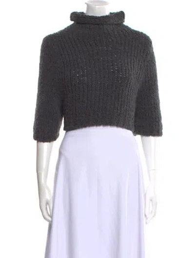 Pre-owned Brunello Cucinelli Cashmere Turtleneck Sweater In Gray