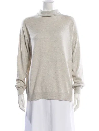 Pre-owned Brunello Cucinelli Cashmere Turtleneck Sweater In Gray