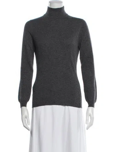 Pre-owned Brunello Cucinelli Cashmere Turtleneck Sweater In Gray