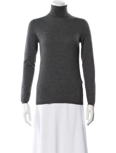 Pre-owned Brunello Cucinelli Cashmere Turtleneck Sweater In Gray