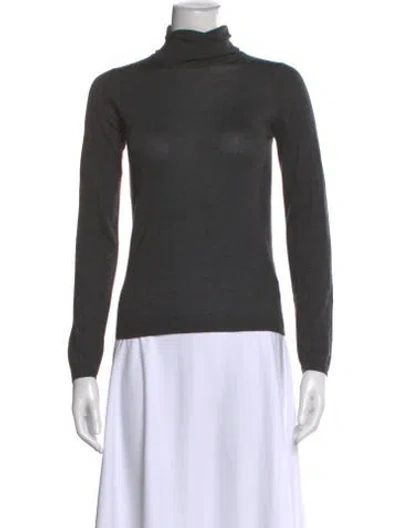 Pre-owned Brunello Cucinelli Cashmere Turtleneck Sweater In Gray
