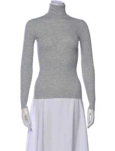 Pre-owned Brunello Cucinelli Cashmere Turtleneck Sweater In Gray