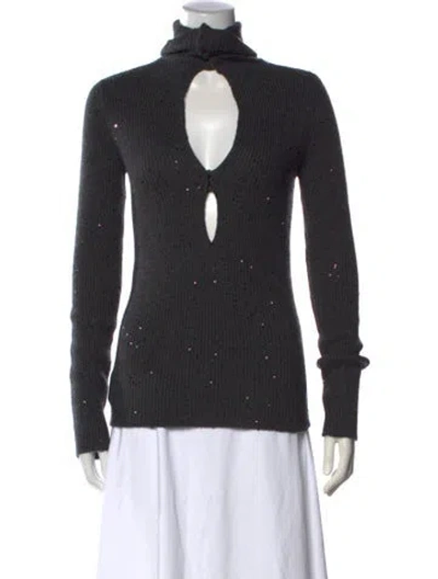 Pre-owned Brunello Cucinelli Cashmere Turtleneck Sweater In Gray