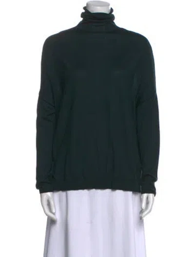 Pre-owned Brunello Cucinelli Cashmere Turtleneck Sweater In Green