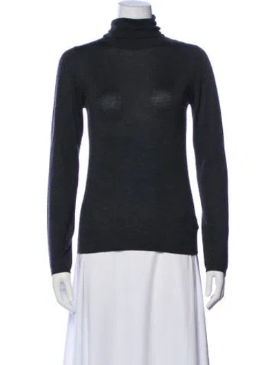 Pre-owned Brunello Cucinelli Cashmere Turtleneck Sweater In Green