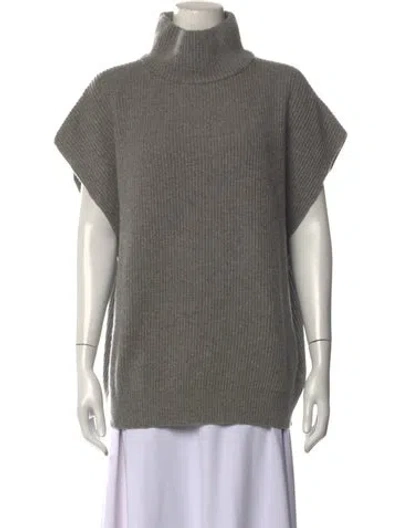 Pre-owned Brunello Cucinelli Cashmere Turtleneck Sweater In Metallic/neutrals