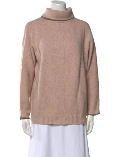 Pre-owned Brunello Cucinelli Cashmere Turtleneck Sweater In Neutral