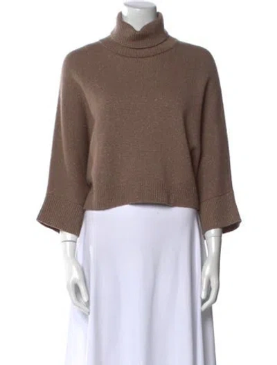 Pre-owned Brunello Cucinelli Cashmere Turtleneck Sweater In Neutral