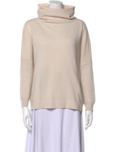 Pre-owned Brunello Cucinelli Cashmere Turtleneck Sweater In Neutral
