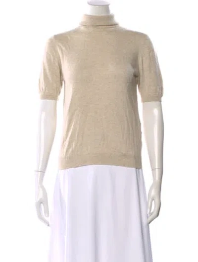 Pre-owned Brunello Cucinelli Cashmere Turtleneck Sweater In Neutral