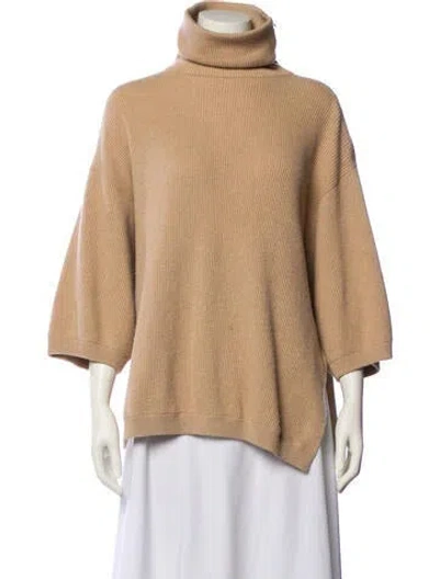Pre-owned Brunello Cucinelli Cashmere Turtleneck Sweater In Neutral