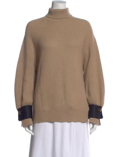 Pre-owned Brunello Cucinelli Cashmere Turtleneck Sweater In Neutral