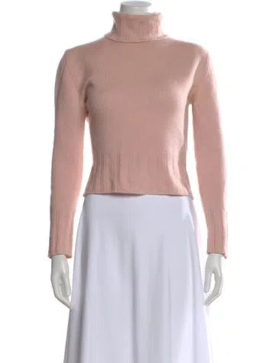 Pre-owned Brunello Cucinelli Cashmere Turtleneck Sweater In Pink
