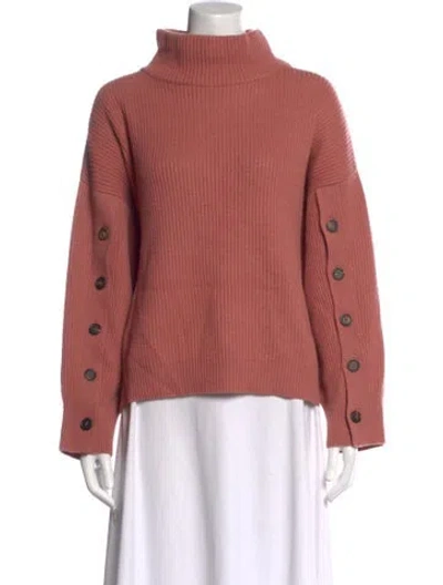 Pre-owned Brunello Cucinelli Cashmere Turtleneck Sweater In Pink