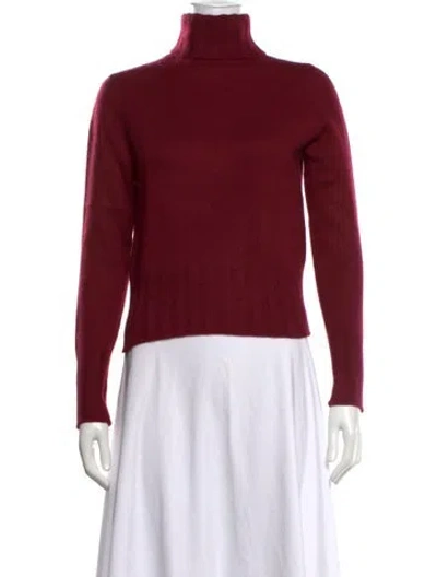 Pre-owned Brunello Cucinelli Cashmere Turtleneck Sweater In Red